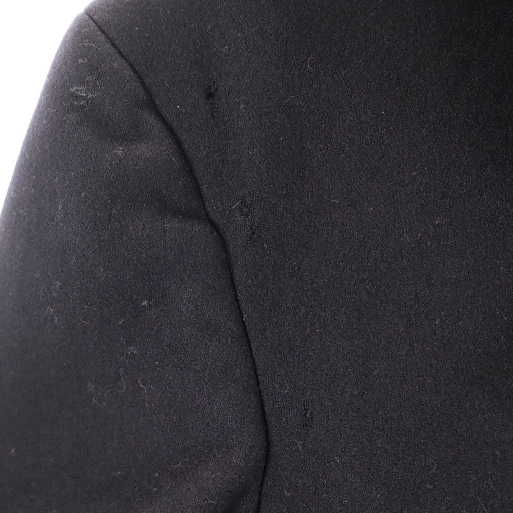 US NAVY 40s Vintage Melton 10-Button Peacoat Black Coat Size 38