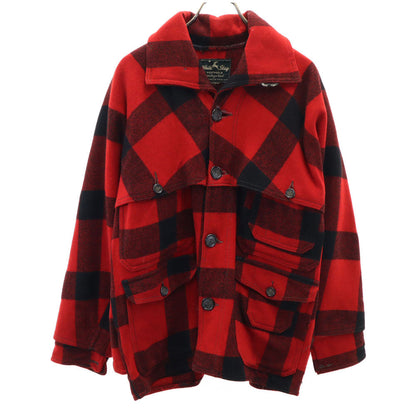 WHITE STAG 50s Vintage Wool Plaid Double Coverall Red