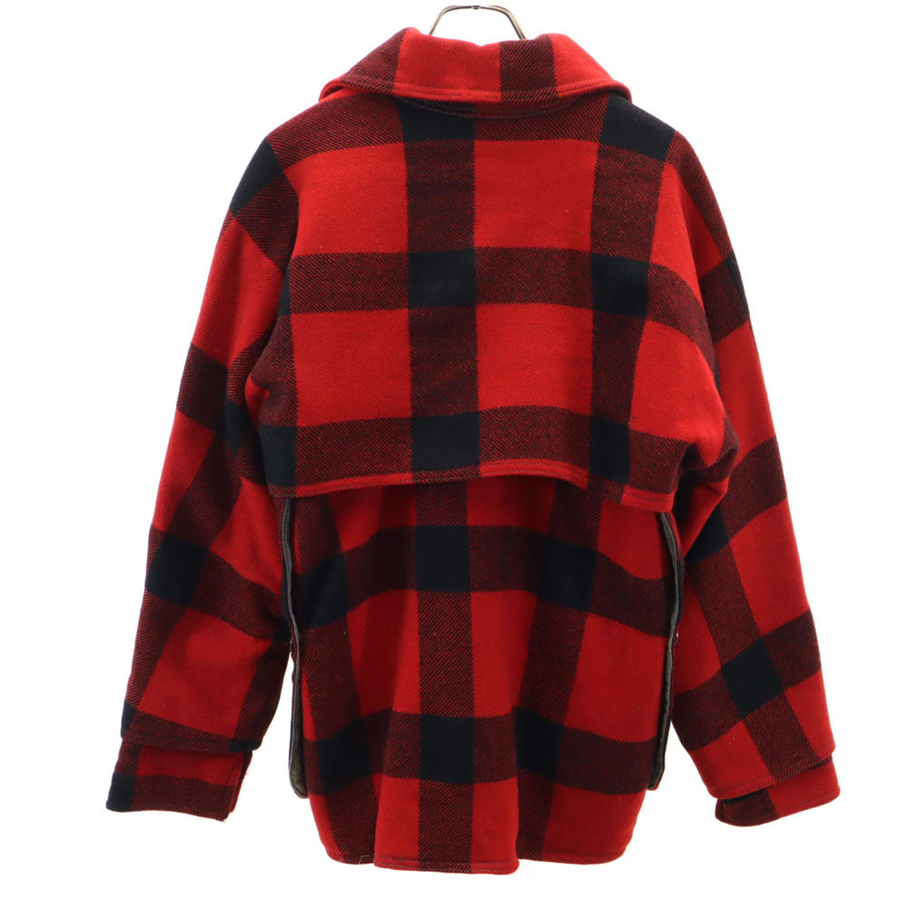 WHITE STAG 50s Vintage Wool Plaid Double Coverall Red