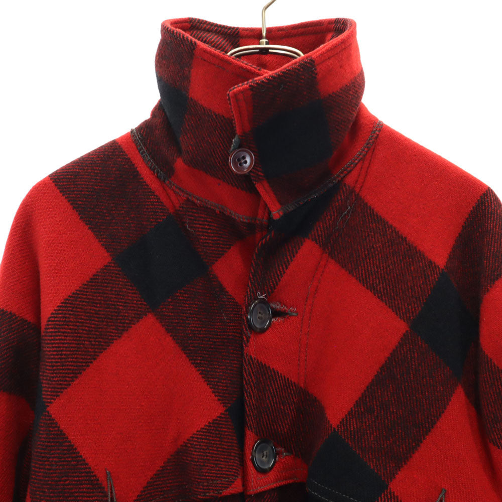 WHITE STAG 50s Vintage Wool Plaid Double Coverall Red