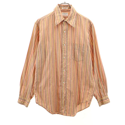 GANT 60s 70s Vintage Striped Long Sleeve Shirt Brown