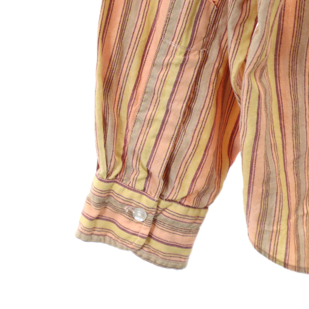 GANT 60s 70s Vintage Striped Long Sleeve Shirt Brown