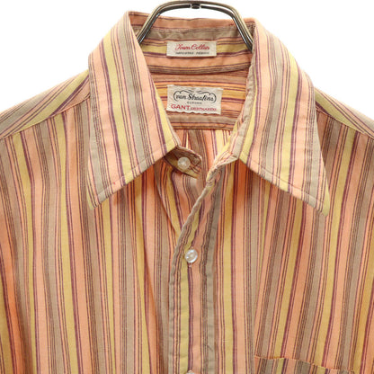 GANT 60s 70s Vintage Striped Long Sleeve Shirt Brown