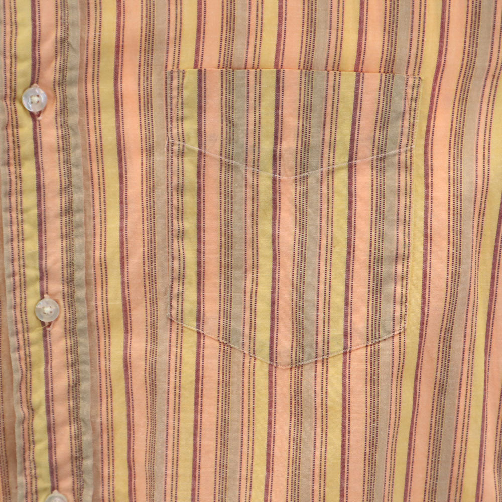 GANT 60s 70s Vintage Striped Long Sleeve Shirt Brown