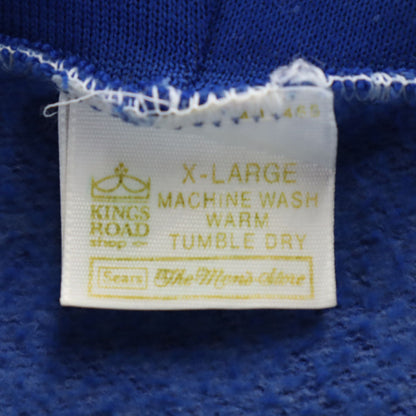 Sears 70s Vintage Kings Road Zip Hoodie Blue Size XL
