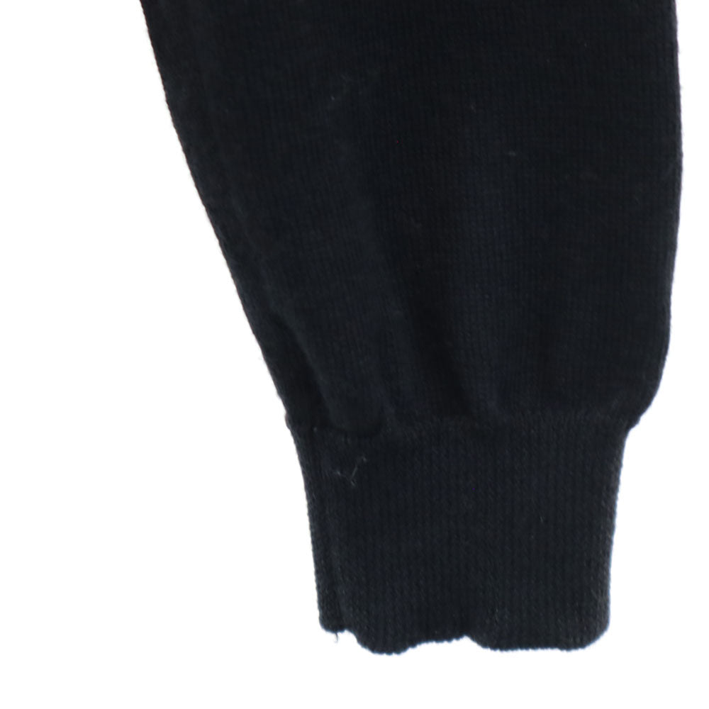 MARNI Wool Blend Check Long Sleeve Sweater Black Size 40