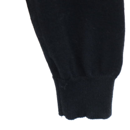 MARNI Wool Blend Check Long Sleeve Sweater Black Size 40