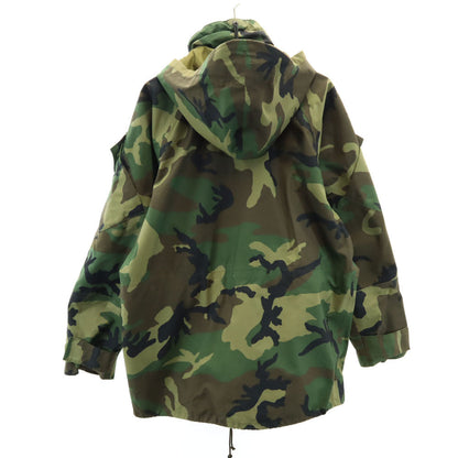 US ARMY 90s GORE-TEX Woodland Camo Hoodie Green Size S