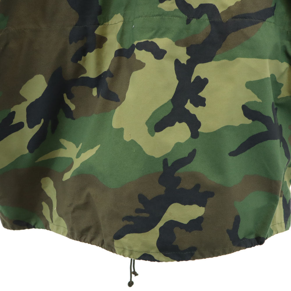 US ARMY 90s GORE-TEX Woodland Camo Hoodie Green Size S