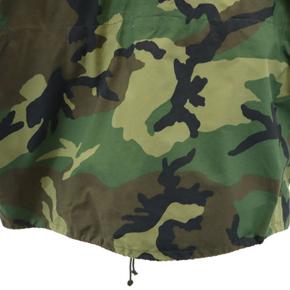 US ARMY 90s GORE-TEX Woodland Camo Hoodie Green Size S