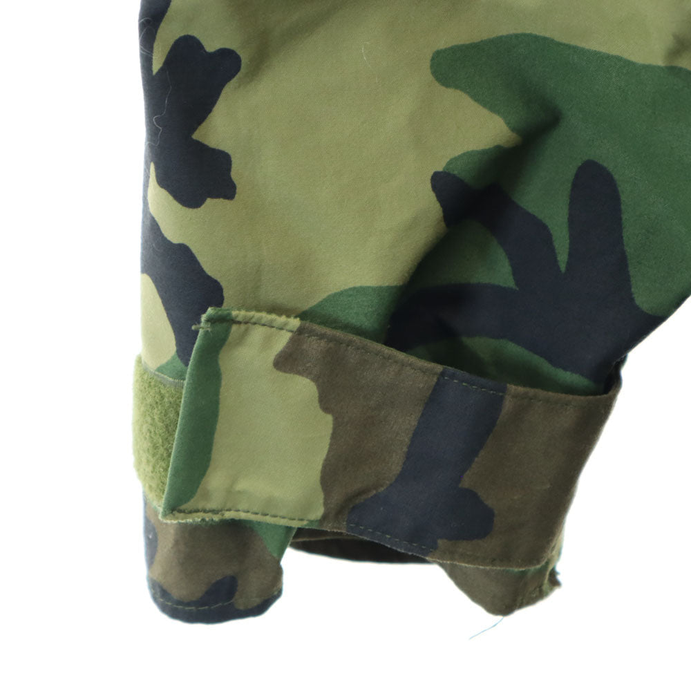 US ARMY 90s GORE-TEX Woodland Camo Hoodie Green Size S