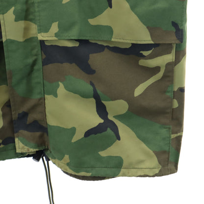 US ARMY 90s GORE-TEX Woodland Camo Hoodie Green Size S