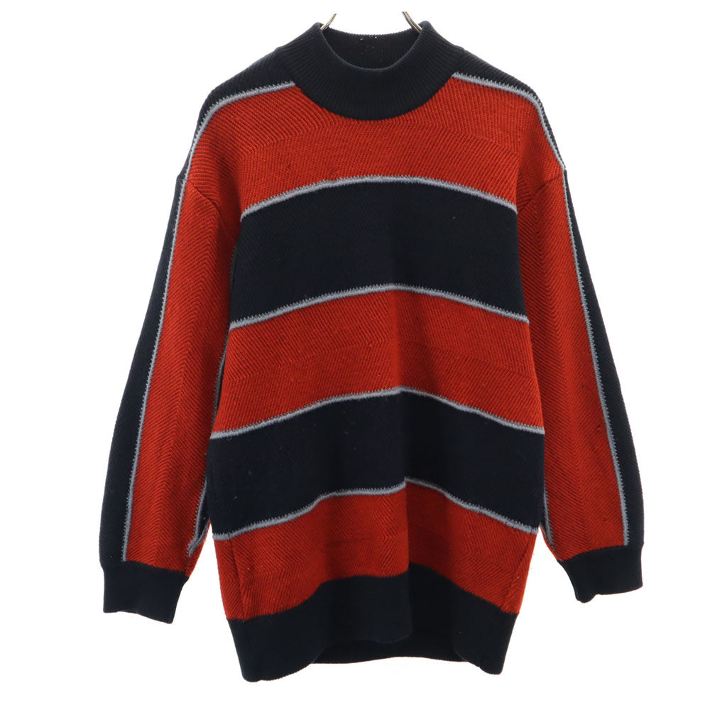ISSEY MIYAKE MEN 80s Vintage Wool Sweater Red/Navy Size M