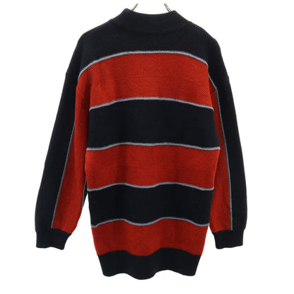 ISSEY MIYAKE MEN 80s Vintage Wool Sweater Red/Navy Size M