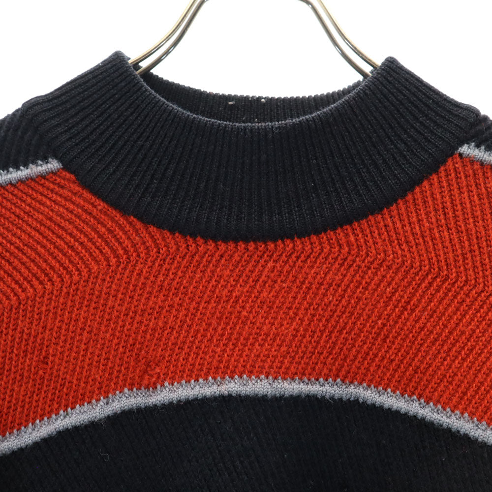 ISSEY MIYAKE MEN 80s Vintage Wool Sweater Red/Navy Size M