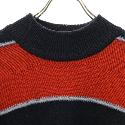 ISSEY MIYAKE MEN 80s Vintage Wool Sweater Red/Navy Size M