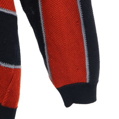 ISSEY MIYAKE MEN 80s Vintage Wool Sweater Red/Navy Size M
