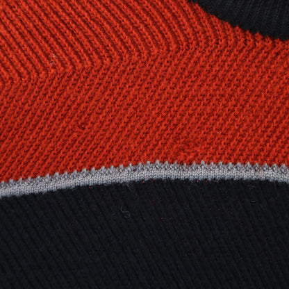 ISSEY MIYAKE MEN 80s Vintage Wool Sweater Red/Navy Size M