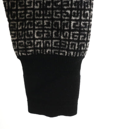 GIVENCHY All-Over Logo Long Sleeve Sweater Black Size XS