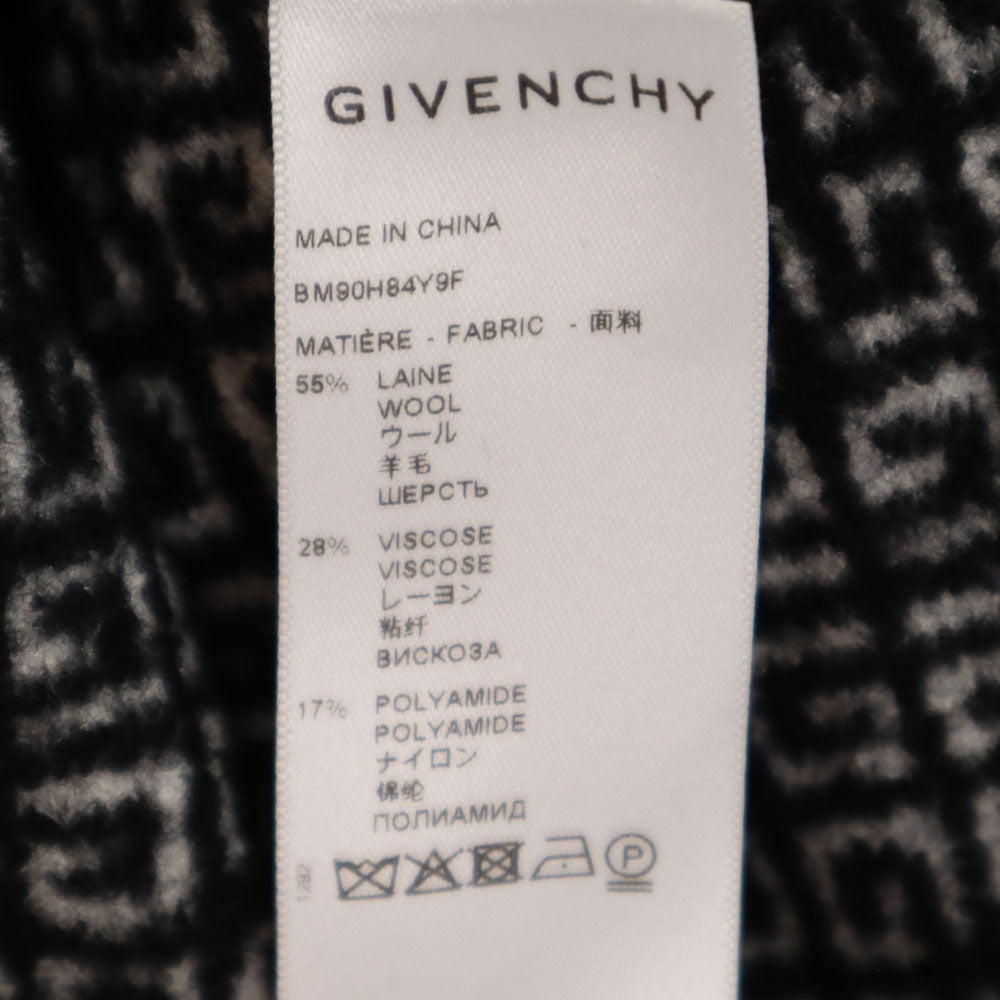 GIVENCHY All-Over Logo Long Sleeve Sweater Black Size XS