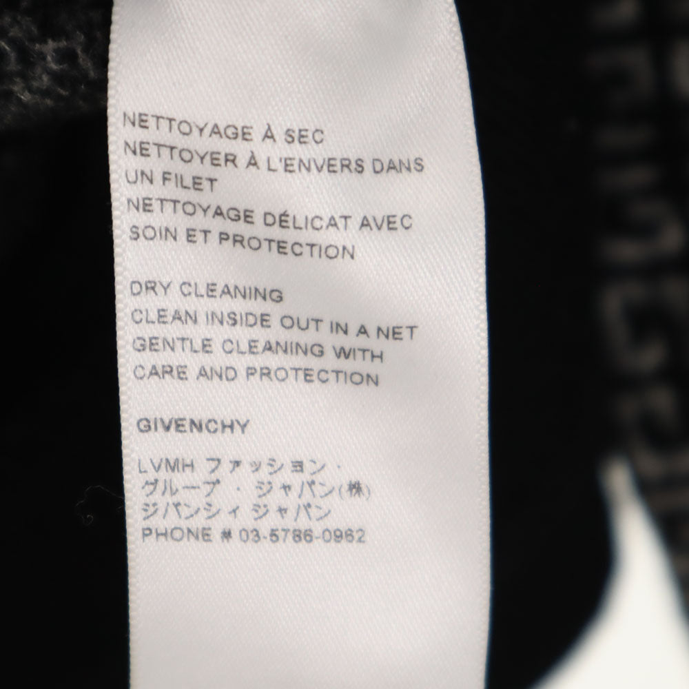 GIVENCHY All-Over Logo Long Sleeve Sweater Black Size XS