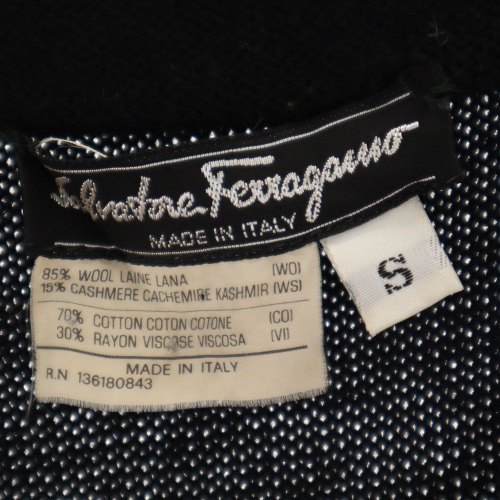 SalvatoreFerragamo 90s Italian Cashmere Sweater Black Size S