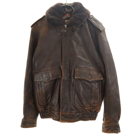 HARLEY DAVIDSON 90s G-1 Type Leather Jacket Brown Size 40