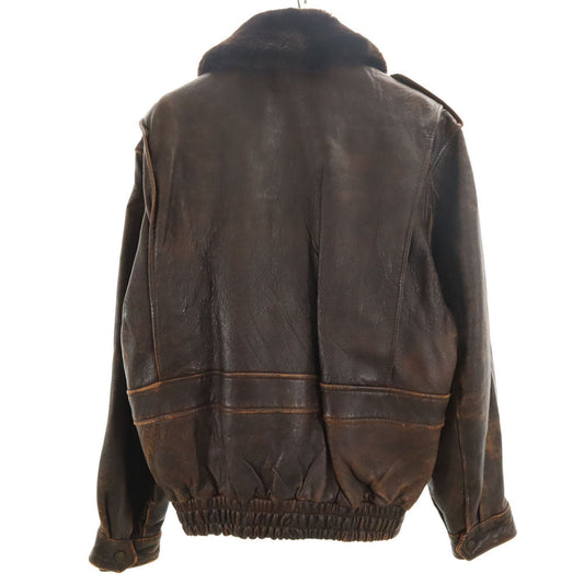 HARLEY DAVIDSON 90s G-1 Type Leather Jacket Brown Size 40