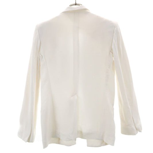 CELINE White Long Sleeve Tailored Blazer Size 38