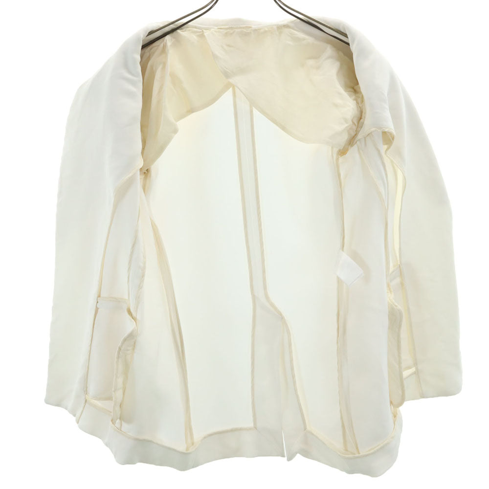 CELINE White Long Sleeve Tailored Blazer Size 38