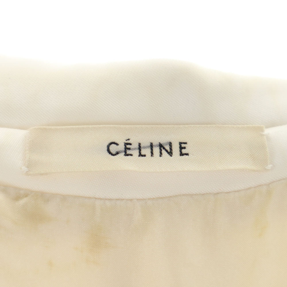 CELINE White Long Sleeve Tailored Blazer Size 38