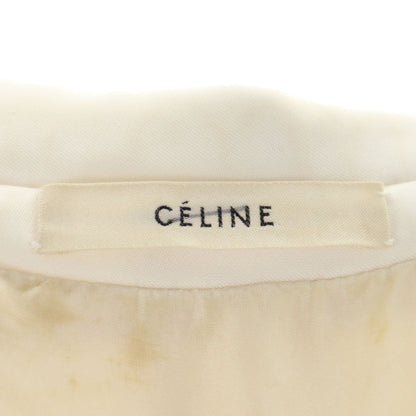 CELINE White Long Sleeve Tailored Blazer Size 38