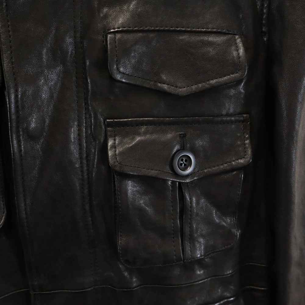 OTAGIRA Black Leather Jacket Size M