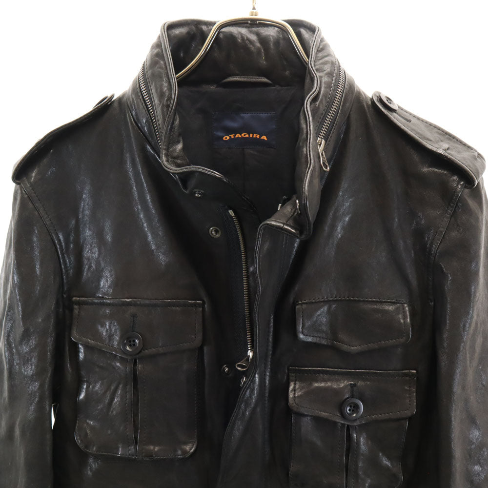 OTAGIRA Black Leather Jacket Size M