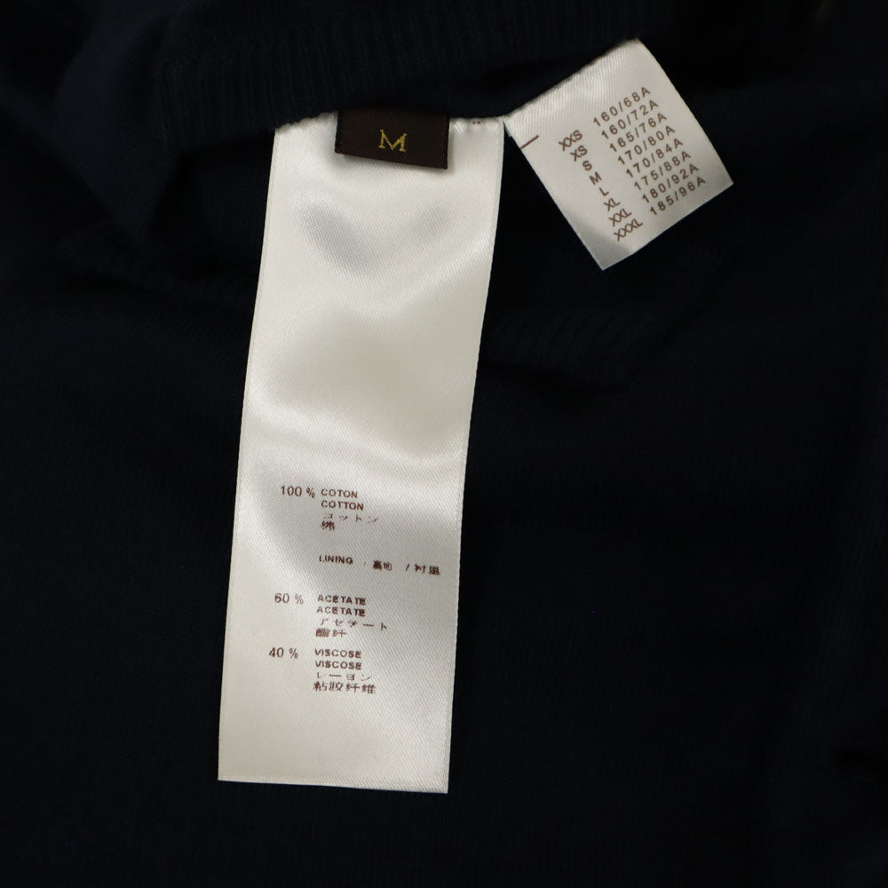 LOUIS VUITTON Italian Knit Jacket Navy Size M