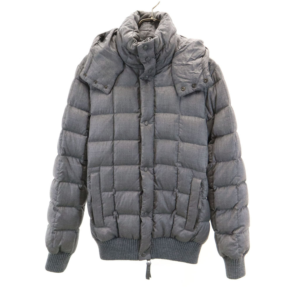 DUVETICA AKM Wool Hooded Down Jacket Gray Size XL