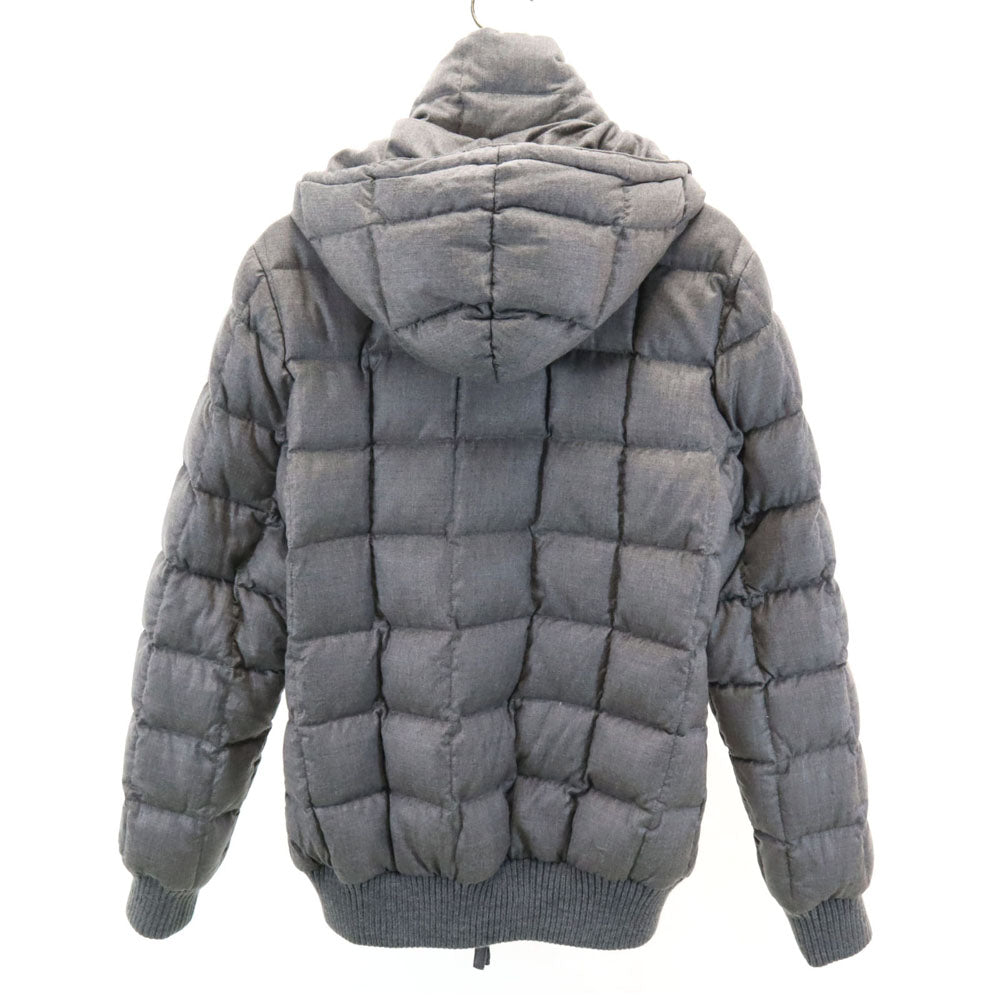 DUVETICA AKM Wool Hooded Down Jacket Gray Size XL
