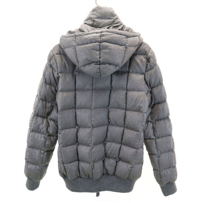 DUVETICA AKM Wool Hooded Down Jacket Gray Size XL
