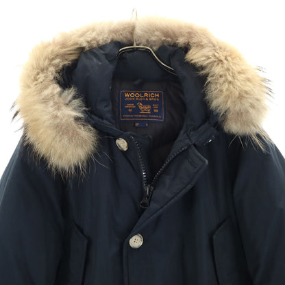 WOOLRICH Arctic Parka Hoodie Raccoon Fur Navy Size S