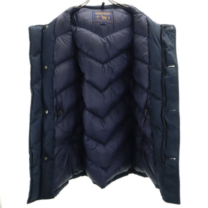 WOOLRICH Arctic Hooded Raccoon Fur Hoodie Navy Size S