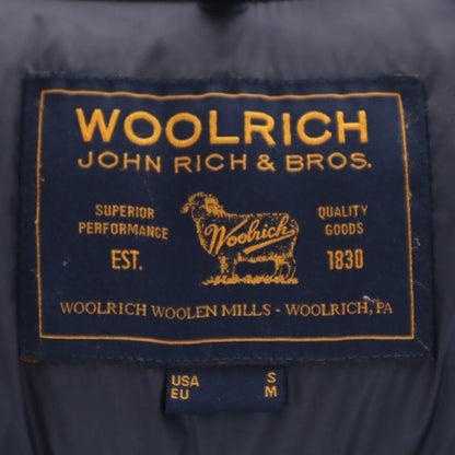 WOOLRICH Arctic Hooded Raccoon Fur Hoodie Navy Size S