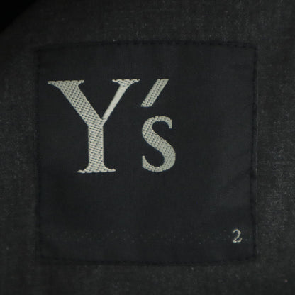 Y's Asymmetrical Jacket Charcoal Gray Size 2
