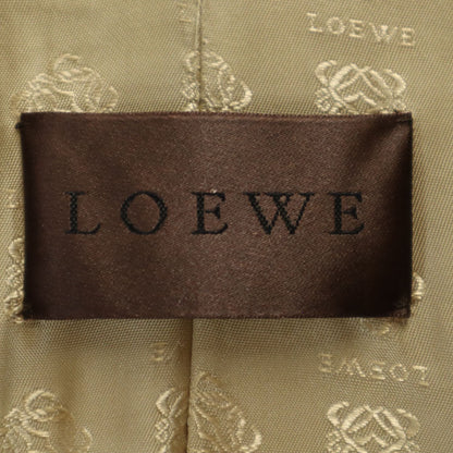 LOEWE Spanish Made Suede Leather Coat Beige Size 40