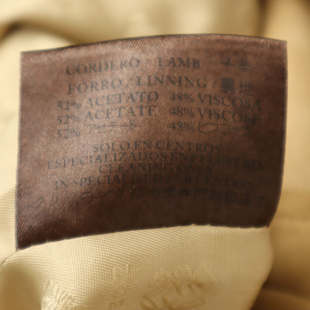 LOEWE Spanish Made Suede Leather Coat Beige Size 40
