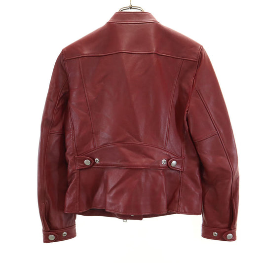 COACH Red Double Rider Leather Jacket Size S