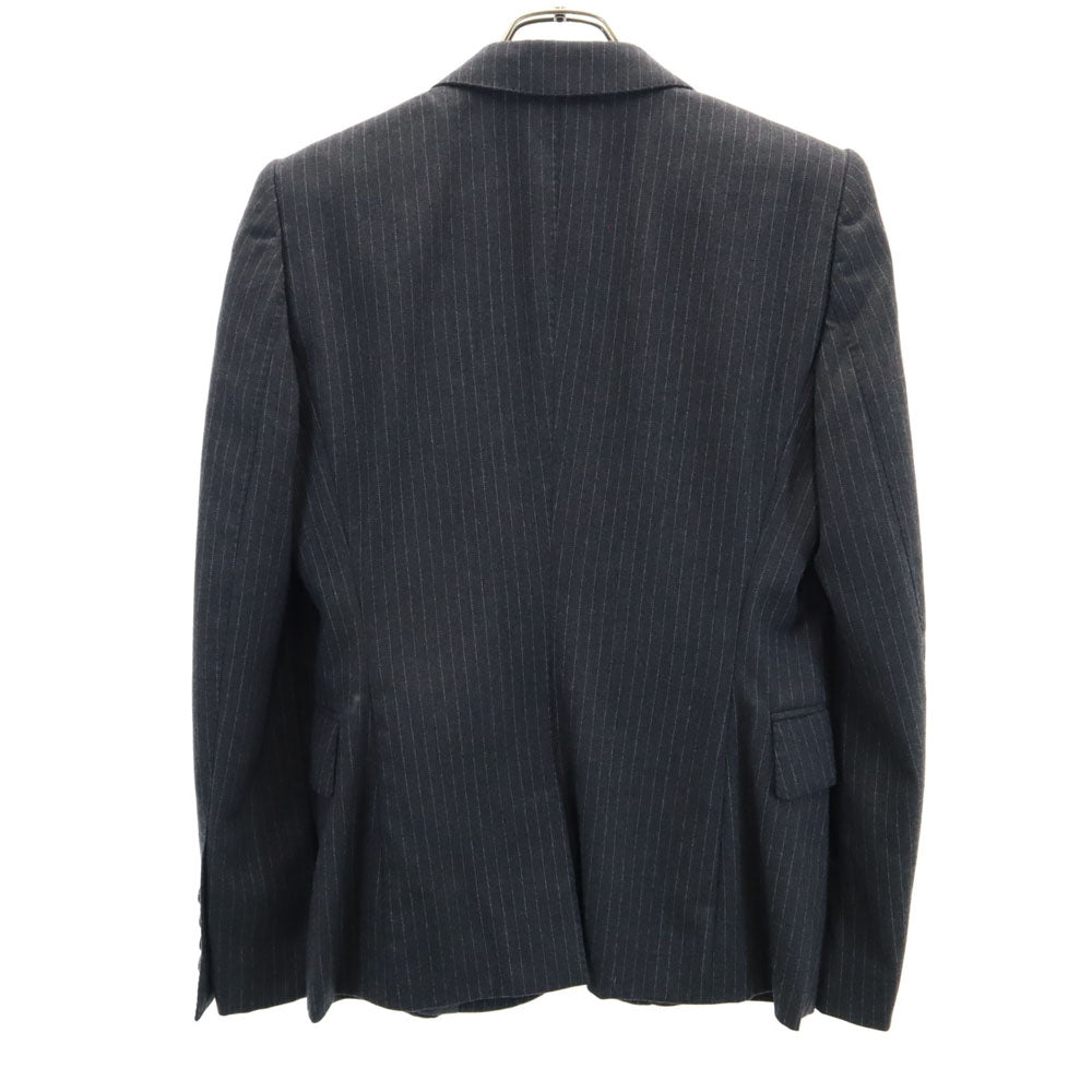 GUCCI Italian Pinstripe Tailored Charcoal Gray Jacket Size 40