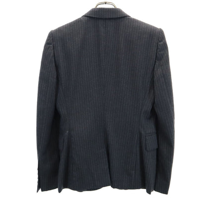 GUCCI Italian Pinstripe Tailored Charcoal Gray Jacket Size 40