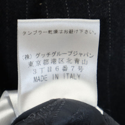 GUCCI Italian Pinstripe Tailored Charcoal Gray Jacket Size 40