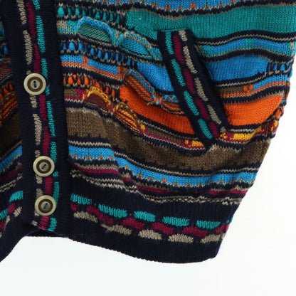 COOGI 90s Vintage Australian 3D Knit Cardigan Blue Size SS
