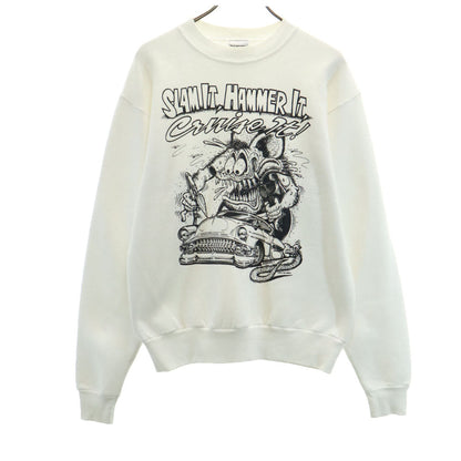 ONEITA 90s Rat Fink USA-Made Fleece Sweatshirt Size M